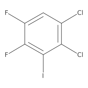 2,3-Dichloro-5,6-difluoroiodobenzene Structure