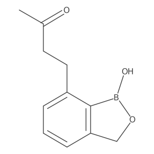 4-(1-Hydroxy-1,3-dihydrobenzo[c][1,2]oxaborol-7-yl)butan-2-one Structure
