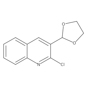 2-Chloro-3-(1,3-dioxolan-2-yl)quinoline Structure