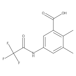 2,3-Dimethyl-5-(trifluoroacetamido)benzoic acid结构式