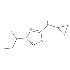 4-(butan-2-yl)-N-cyclopropyl-1,3-thiazol-2-amine Structure