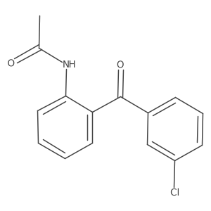 N-(2-(3-Chlorobenzoyl)phenyl)acetamide Structure