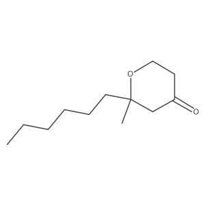 2-Hexyl-2-methyldihydro-2H-pyran-4(3H)-one结构式