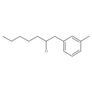 Benzene, 1-(2-chloroheptyl)-3-methyl- Structure