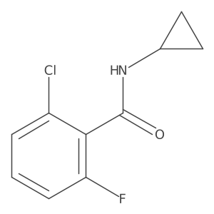 2-chloro-N-cyclopropyl-6-fluorobenzamide Structure