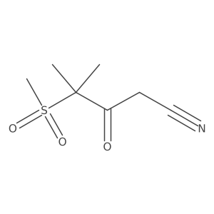 4-Methanesulfonyl-4-methyl-3-oxopentanenitrile结构式
