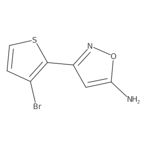 3-(3-Bromothiophen-2-yl)isoxazol-5-amine Structure