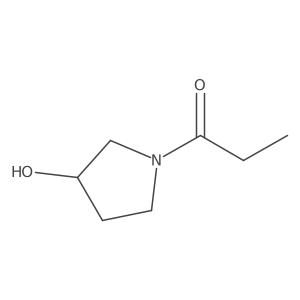 1-(3-Hydroxypyrrolidin-1-yl)propan-1-one结构式