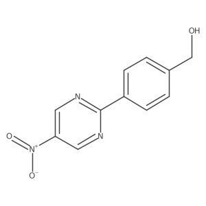 (4-(5-Nitropyrimidin-2-yl)phenyl)methanol Structure