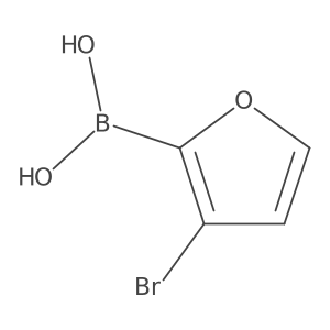 (3-Bromofuran-2-yl)boronic acid Structure