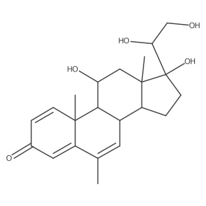 6,7-Didehydro-20-hydroxy-6-methylprednisolone, (20S)-结构式