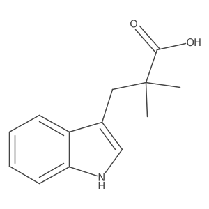 3-(1H-indol-3-yl)-2,2-dimethylpropanoic acid结构式