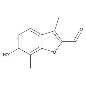 6-Hydroxy-3,7-dimethyl-1-benzofuran-2-carbaldehyde结构式
