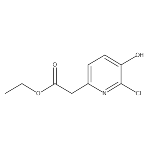 Ethyl (6-chloro-5-hydroxypyridin-2-YL)acetate结构式