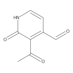3-Acetyl-2-hydroxyisonicotinaldehyde结构式