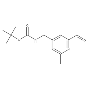 Tert-butyl (2-formyl-6-methylpyridin-4-YL)methylcarbamate Structure