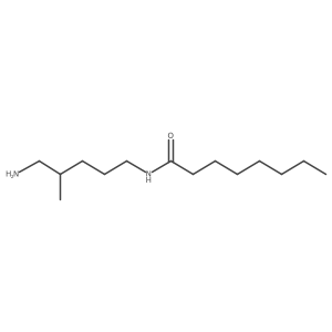 Octanamide, N-(5-amino-4-methylpentyl)-结构式