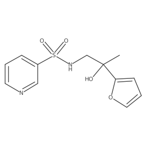 N-(2-(furan-2-yl)-2-hydroxypropyl)pyridine-3-sulfonamide Structure