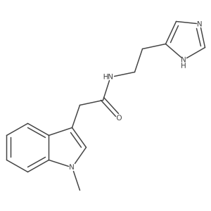 N-[2-(1H-imidazol-5-yl)ethyl]-2-(1-methyl-1H-indol-3-yl)acetamide Structure