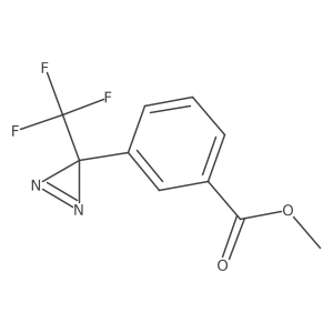 Methyl 3-(3-(trifluoromethyl)-3H-diazirin-3-yl)benzoate结构式