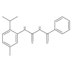1-Benzoyl-3-(2-isopropyl-5-methylphenyl)thiourea Structure