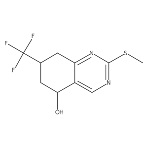 2-(Methylthio)-7-(trifluoromethyl)-5,6,7,8-tetrahydroquinazolin-5-ol Structure