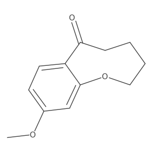 9-Methoxy-2,3,4,5-tetrahydro-6H-benzo[B]oxocin-6-one结构式