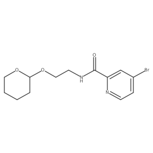 4-Bromo-N-(2-((tetrahydro-2H-pyran-2-yl)oxy)ethyl)picolinamide Structure