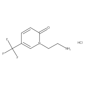 1-(2-Aminoethyl)-5-(trifluoromethyl)-1,2-dihydropyridin-2-one hydrochloride Structure