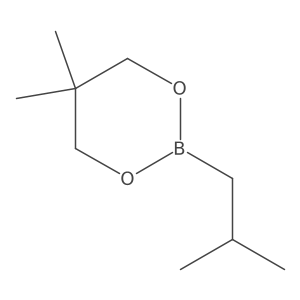 2-Isobutyl-5,5-dimethyl-1,3,2-dioxaborinane结构式