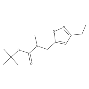 Tert-butyl (3-ethylisothiazol-5-yl)methylmethylcarbamate Structure