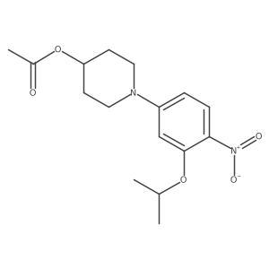 1-[4-Nitro-3-(propan-2-yloxy)phenyl]piperidin-4-yl acetate结构式