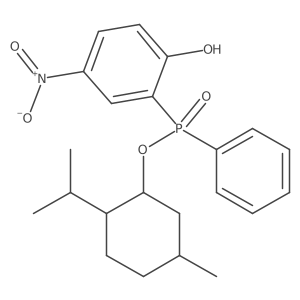 (Rp)-(1R,2S,5R)-2-Isopropyl-5-methylcyclohexyl (2-hydroxy-5-nitrophenyl)(phenyl)phosphinate Structure