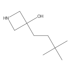 3-(3,3-Dimethylbutyl)azetidin-3-ol Structure