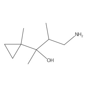4-Amino-3-methyl-2-(1-methylcyclopropyl)butan-2-ol Structure