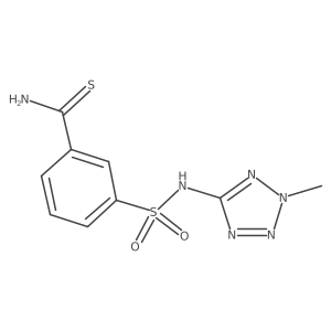 3-[(2-Methyltetrazol-5-yl)sulfamoyl]benzenecarbothioamide Structure