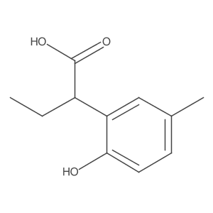 2-(2-Hydroxy-5-methylphenyl)butanoic acid结构式