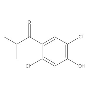 1-(2,5-Dichloro-4-hydroxyphenyl)-2-methylpropan-1-one Structure
