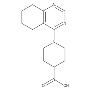 1-(5,6,7,8-Tetrahydroquinazolin-4-yl)piperidine-4-carboxylic acid结构式
