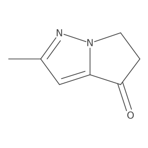 2-Methyl-5,6-dihydro-4H-pyrrolo[1,2-b]pyrazol-4-one Structure