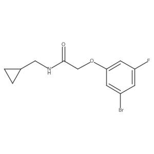 2-(3-Bromo-5-fluorophenoxy)-N-(cyclopropylmethyl)acetamide Structure