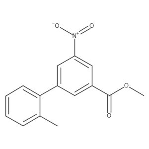 Methyl 3-(2-methylphenyl)-5-nitrobenzoate结构式