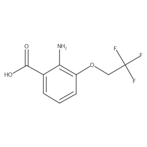 2-Amino-3-(2,2,2-trifluoroethoxy)benzoic acid结构式