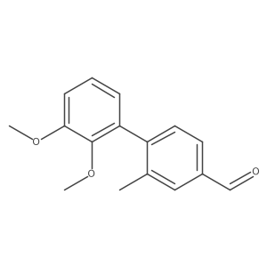 2',3'-Dimethoxy-2-methyl-[1,1'-biphenyl]-4-carbaldehyde Structure