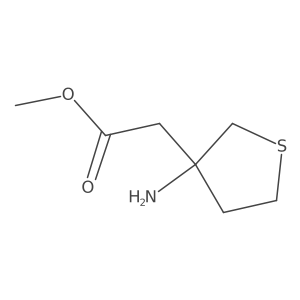 Methyl 2-(3-aminothiolan-3-yl)acetate Structure