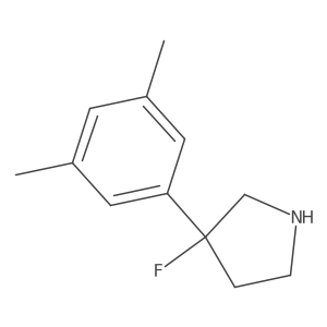 3-(3,5-Dimethylphenyl)-3-fluoropyrrolidine Structure