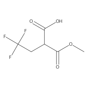 4,4,4-Trifluoro-2-(methyl carboxy)butanoic acid结构式
