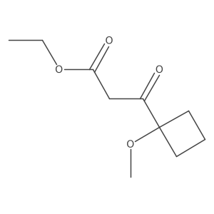 Ethyl 3-(1-methoxycyclobutyl)-3-oxopropanoate结构式