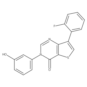 7-(2-Fluorophenyl)-3-(3-hydroxyphenyl)thieno[3,2-d]pyrimidin-4(3H)-one Structure