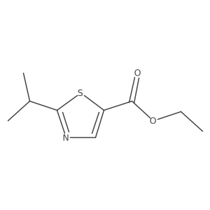 Ethyl 2-isopropylthiazole-5-carboxylate结构式